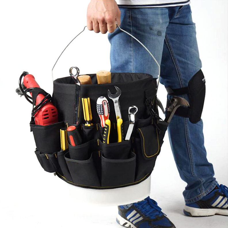 Pochette de sac à outils étanche organisateur de porte-seau pour